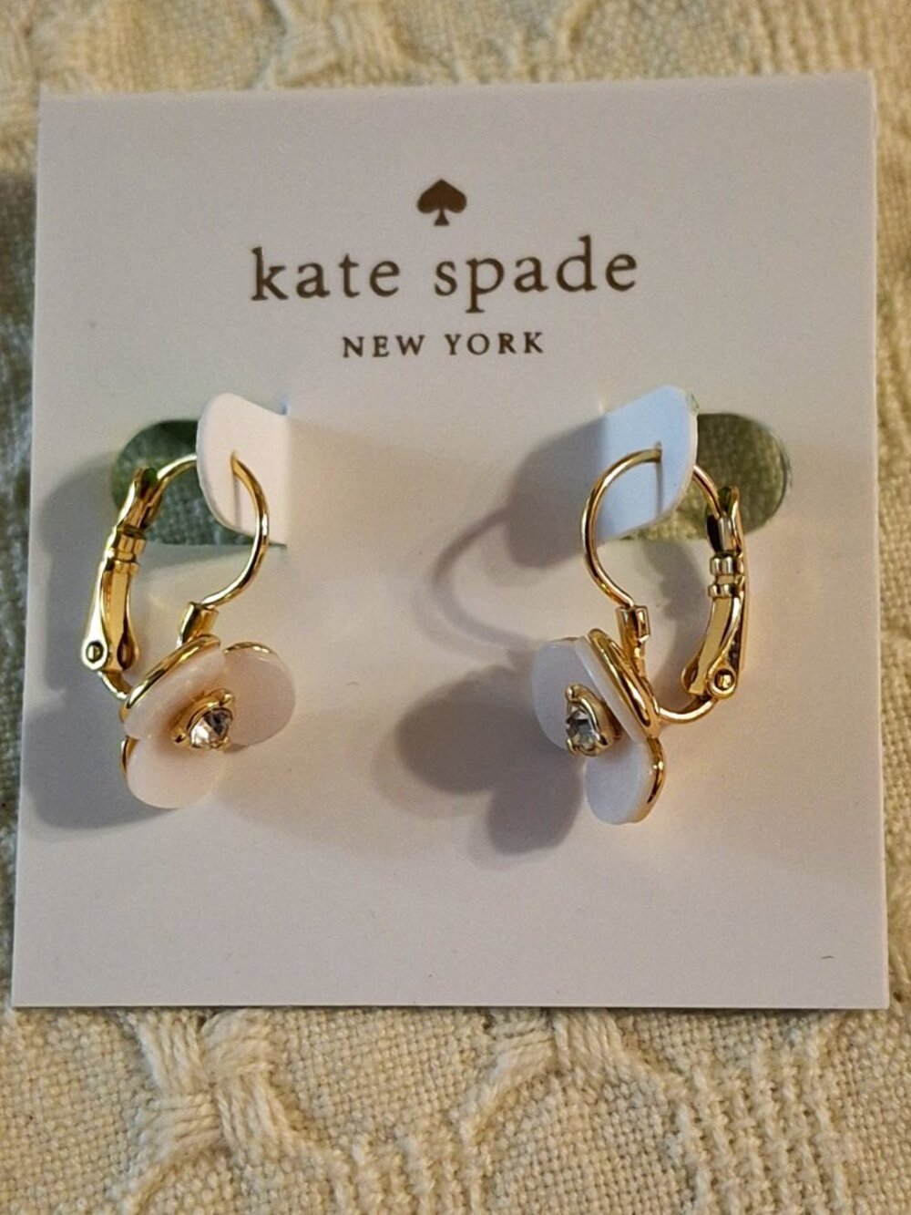 Kate Spade New York Disco Pansy Leverback Earrings New
